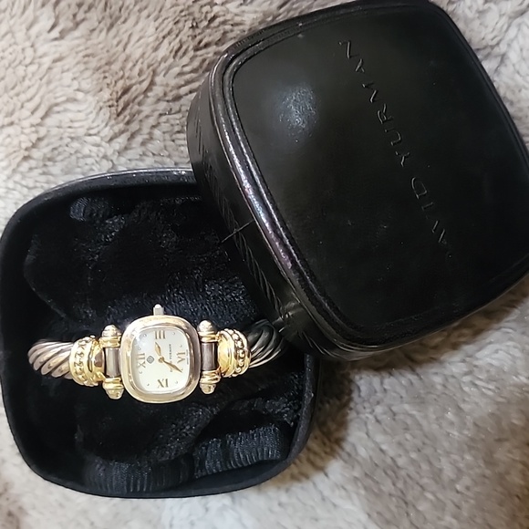 David Yurman Gold and Silver Twisted Rope Watch - Picture 1 of 5